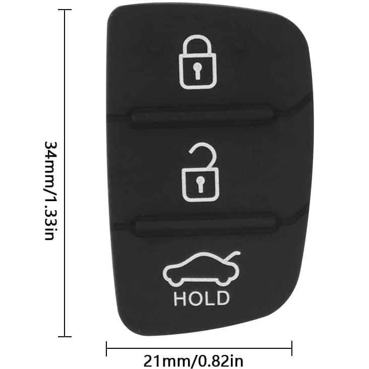 Botones de mando llave coche 3 botones compatible con Hyundai y Kia - imagen 2