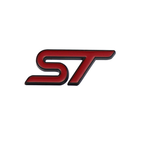 Emblema Adhesivo ST Line para volante compatible con Ford rojo negro - imagen 3