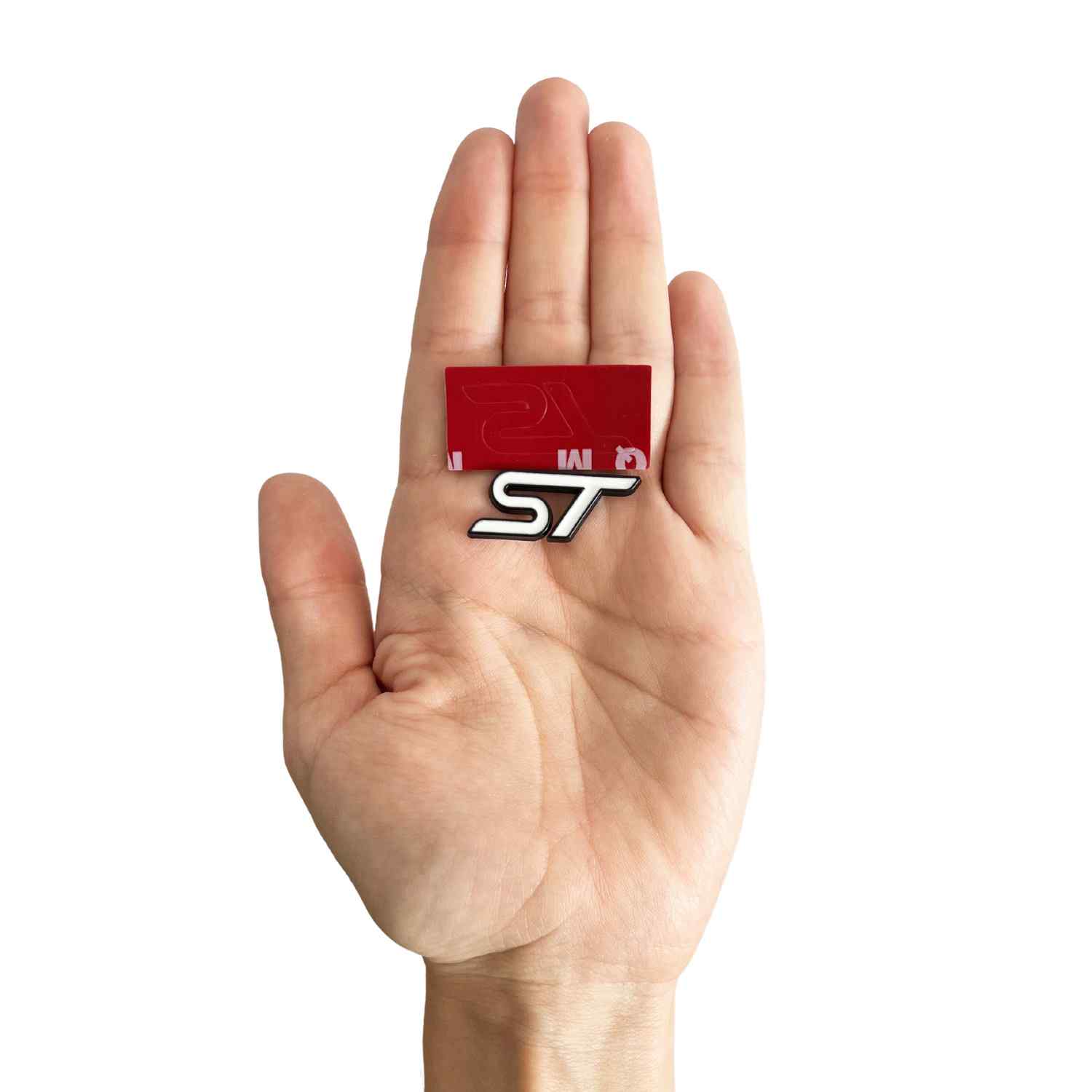 Emblema Adhesivo ST Line para volante compatible con Ford blanco - imagen 6