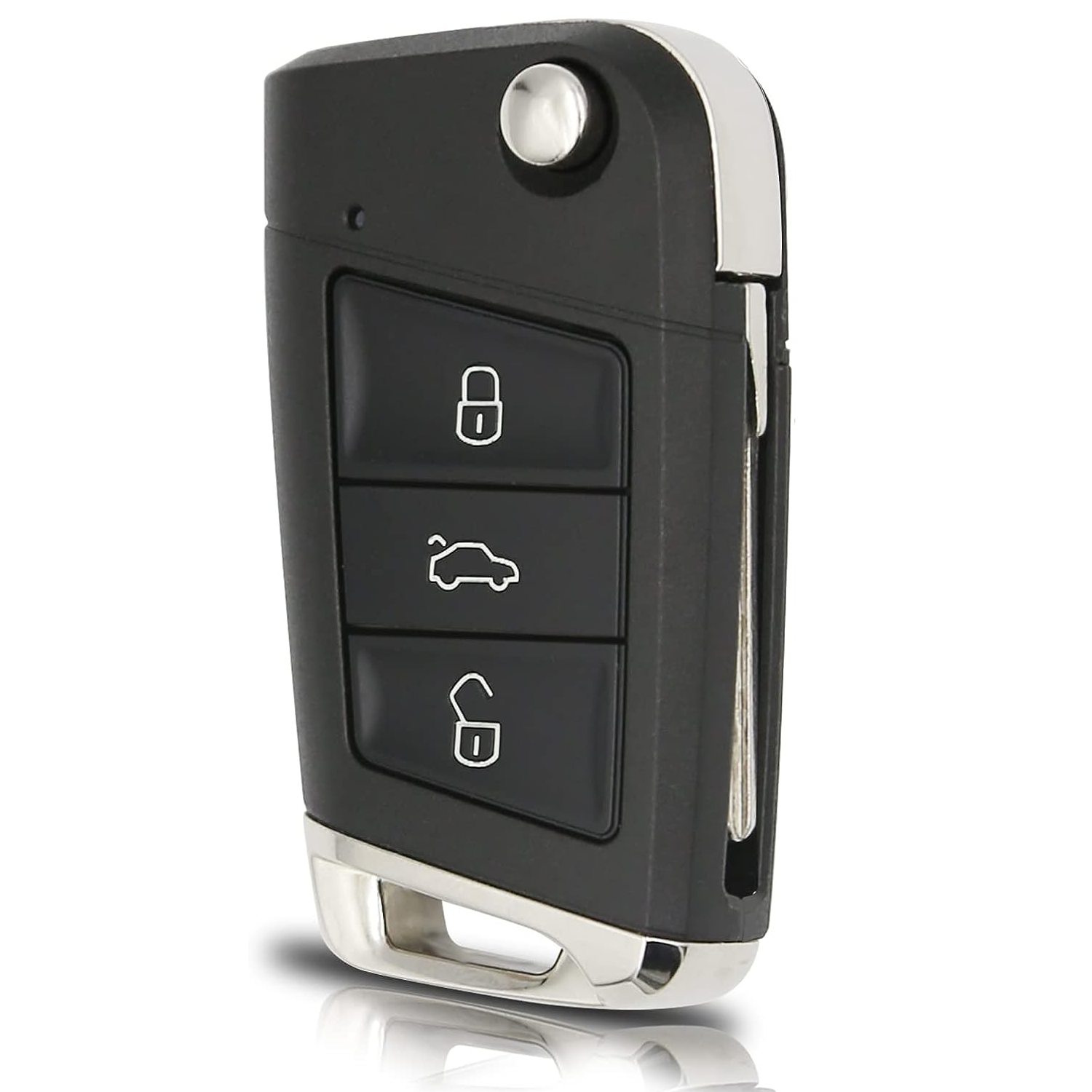 Carcasa mando llave del coche 3 botones compatible con Volkswagen