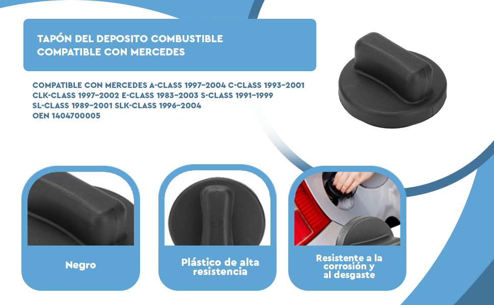 Banner - Tapon del deposito de combustible compatible con Mercedes OEN 1404700005