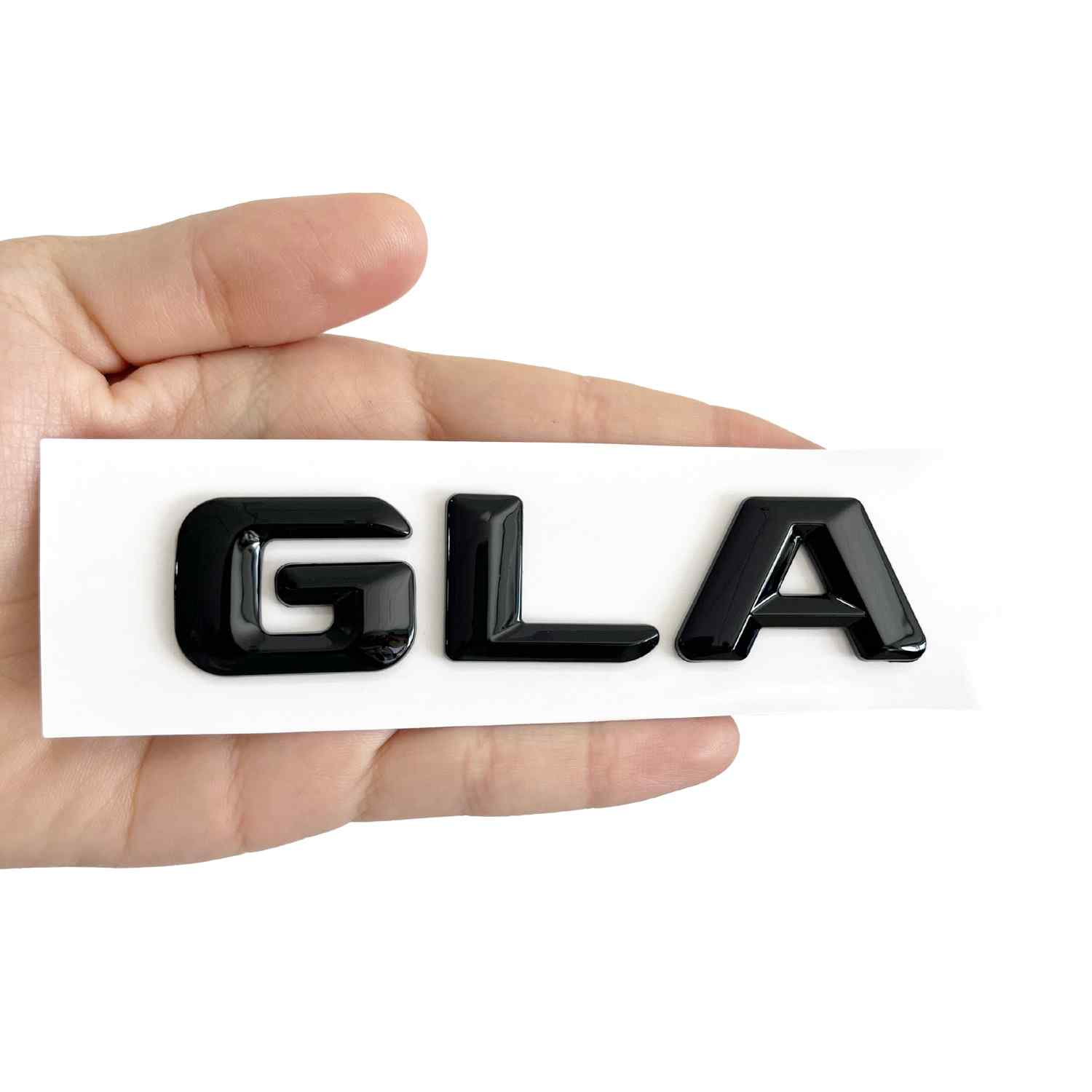 Emblema GLA adhesivo compatible con Mercedes Negro Brillo - imagen 2