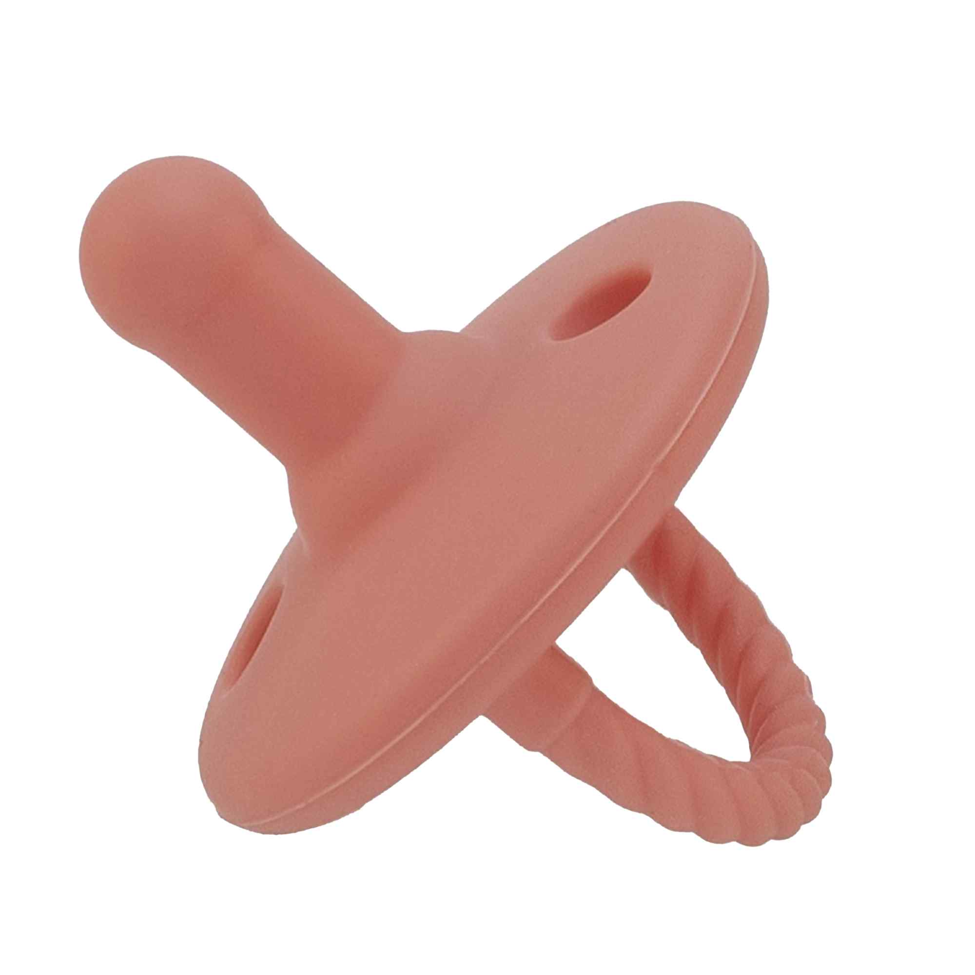 Chupete de silicona rosa