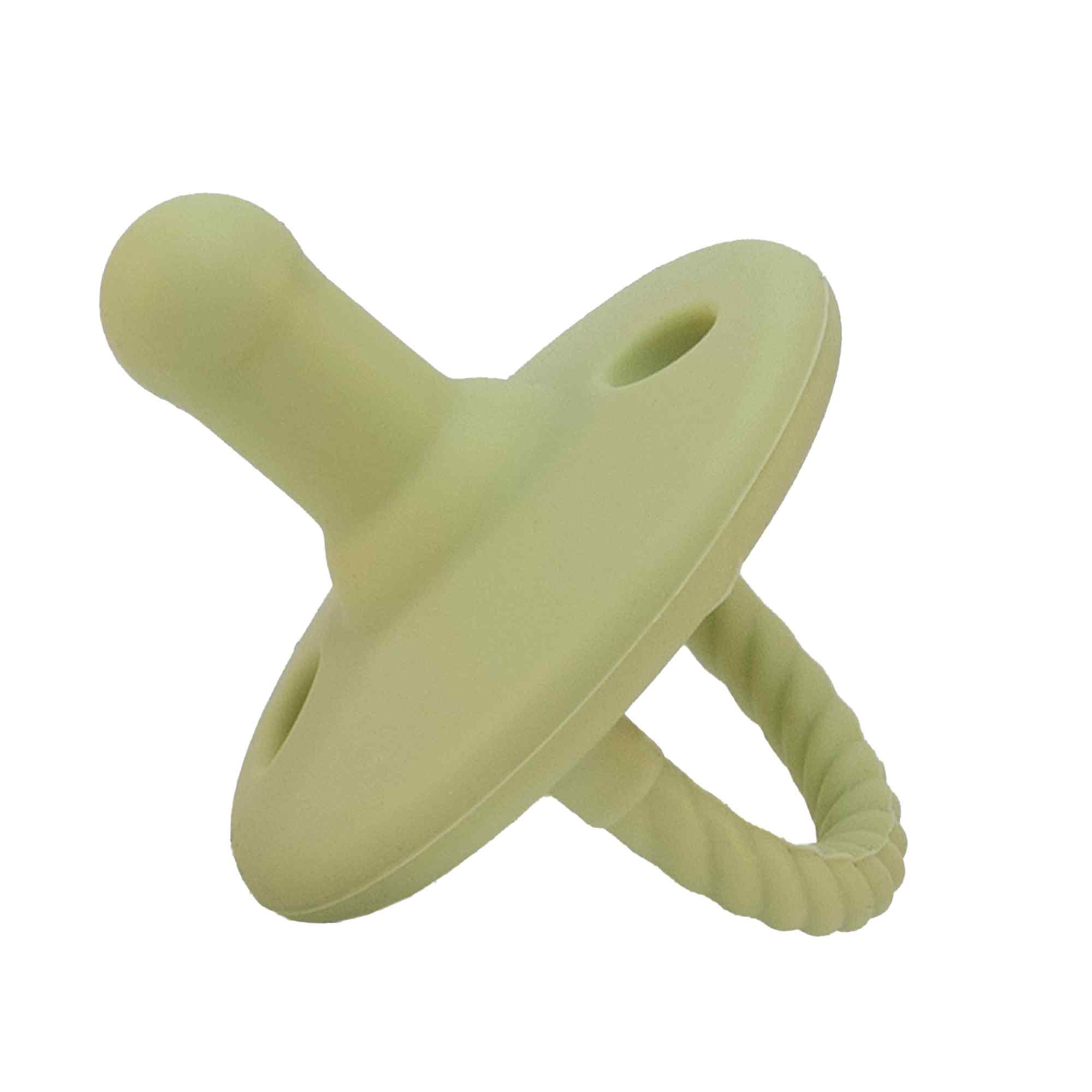 Chupete de silicona verde pastel