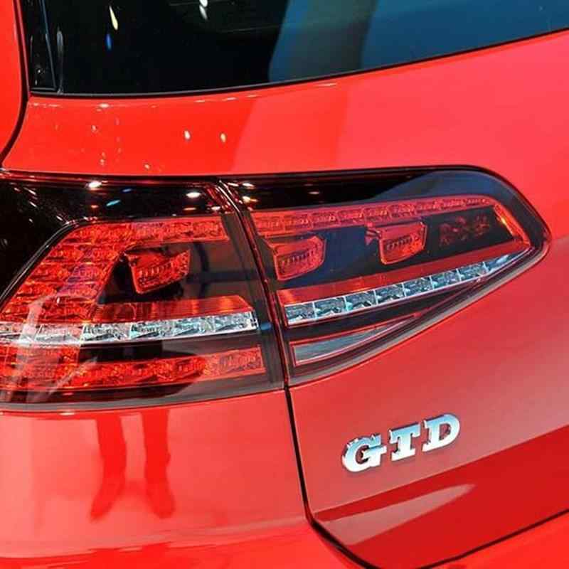 Emblema adhesivo GTD compatible con VW Plateado brillo - imagen 2