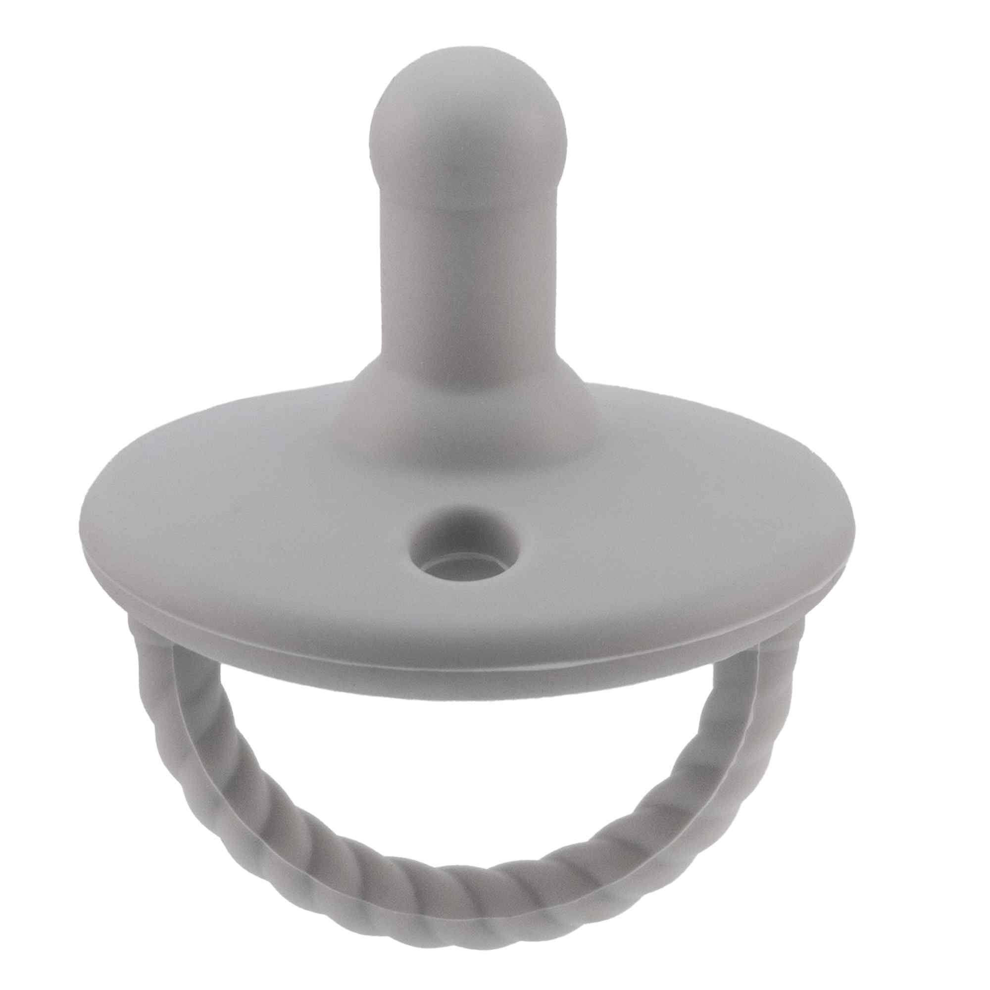 Chupete de silicona gris - imagen 2