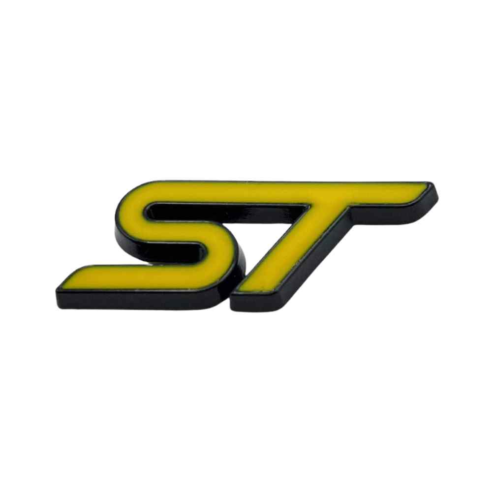 Emblema Adhesivo ST Line para volante compatible con Ford Amarillo