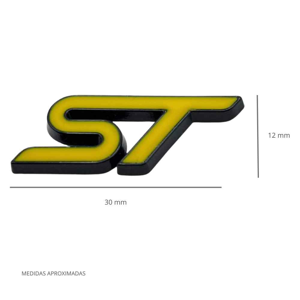 Emblema Adhesivo ST Line para volante compatible con Ford Amarillo - imagen 2