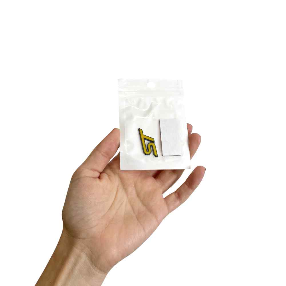 Emblema Adhesivo ST Line para volante compatible con Ford Amarillo - imagen 4