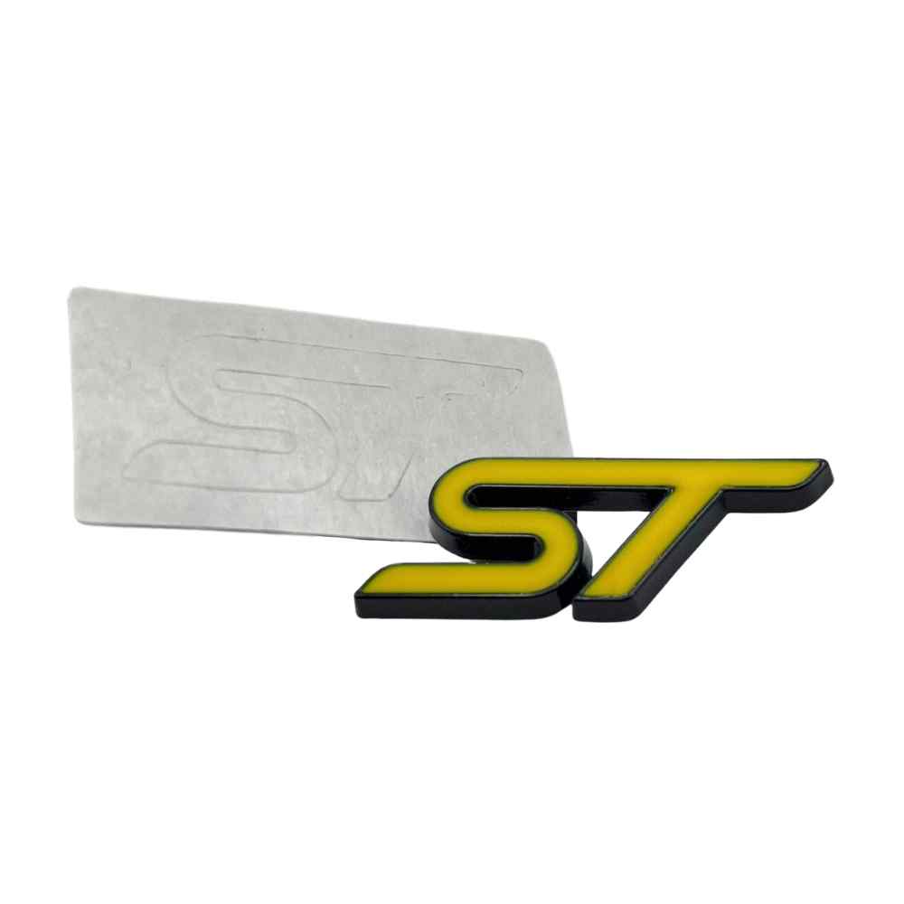 Emblema Adhesivo ST Line para volante compatible con Ford Amarillo - imagen 5