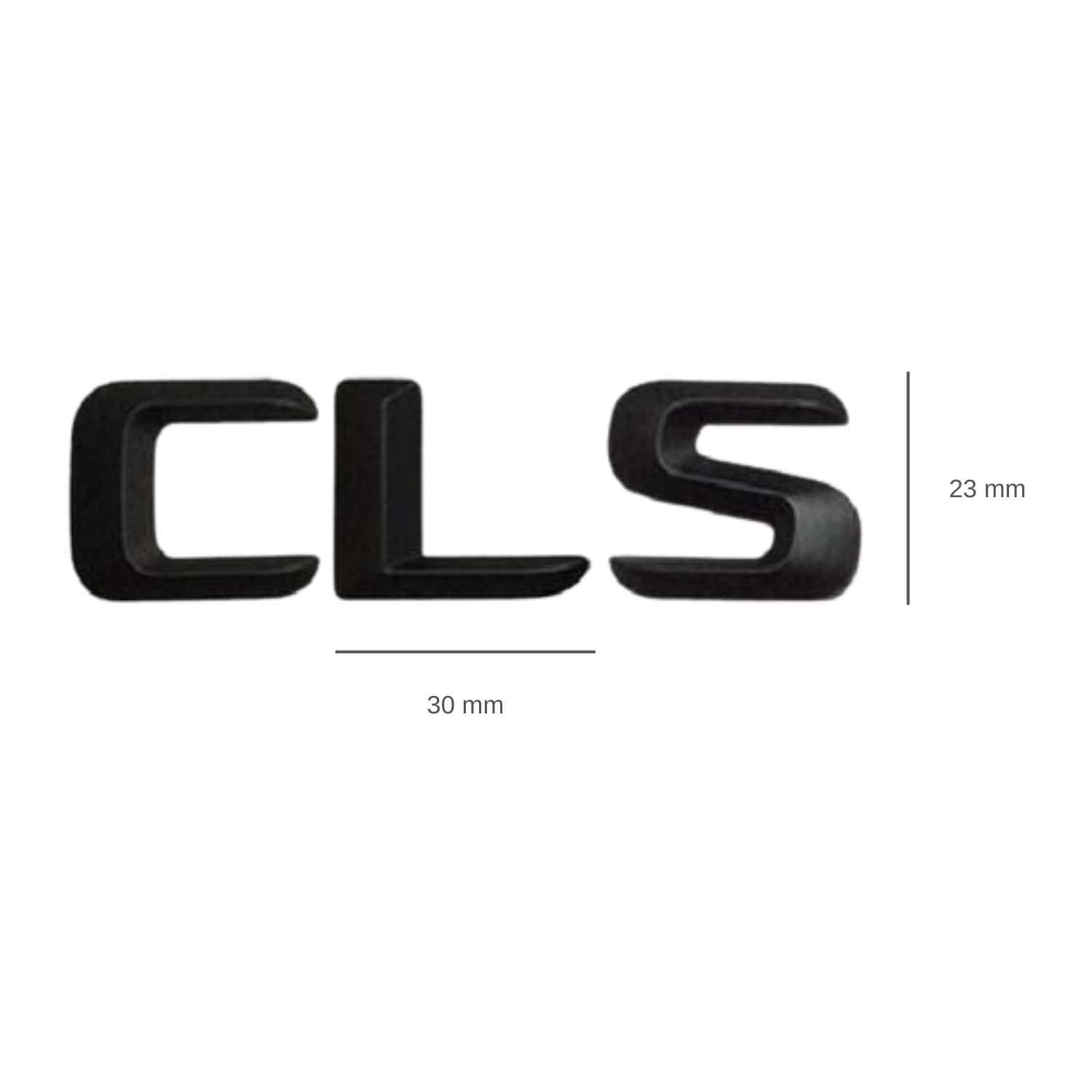Emblema CLS adhesivo compatible con Mercedes Negro Brillo - imagen 2