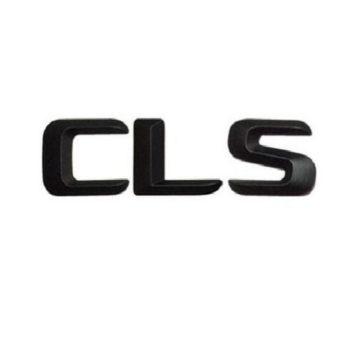 Emblema CLS adhesivo compatible con Mercedes Negro Brillo