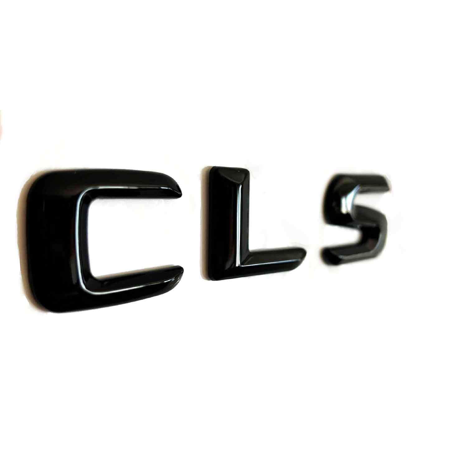 Emblema CLS adhesivo compatible con Mercedes Negro Brillo - imagen 4