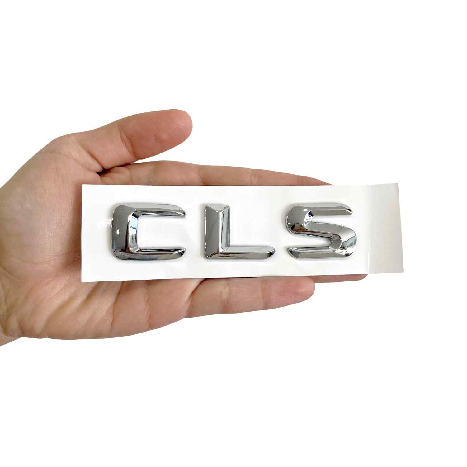 Emblema CLS adhesivo compatible con Mercedes Plateado Brillo - imagen 2