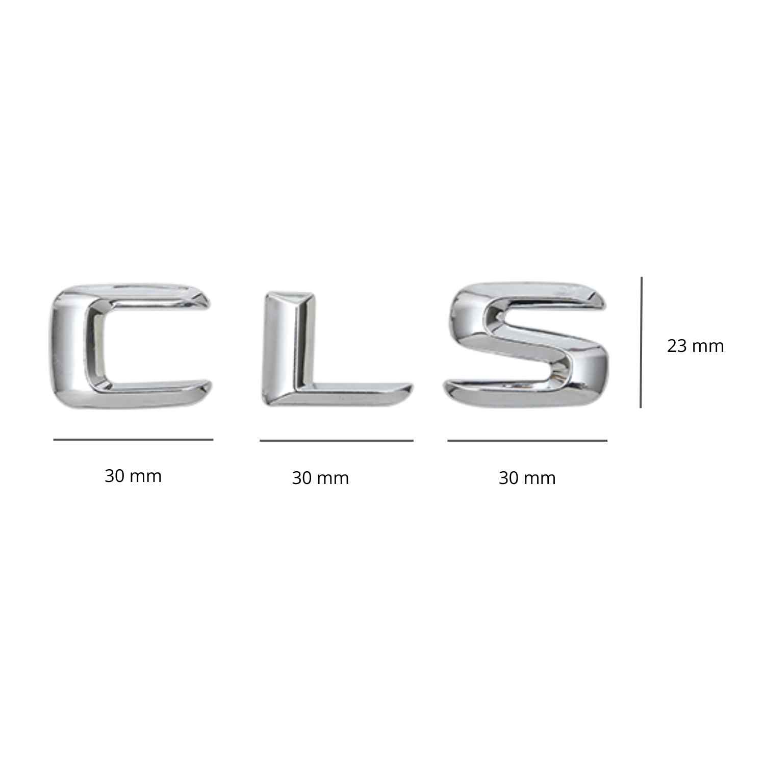 Emblema CLS adhesivo compatible con Mercedes Plateado Brillo - imagen 5