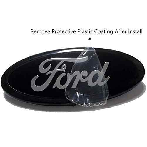 Emblema adhesivo plastico oval compatible con ford negro 17.5 cm - imagen 2