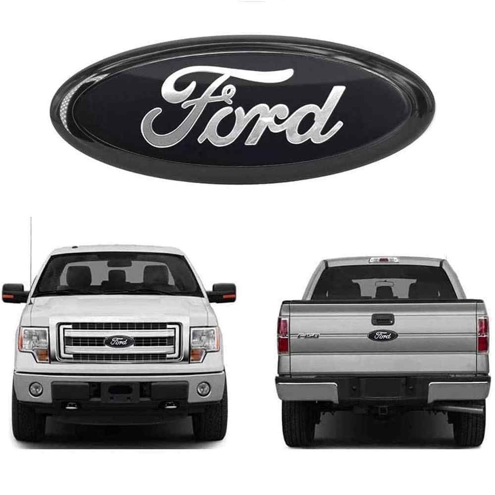 Emblema adhesivo plastico oval compatible con ford negro 17.5 cm - imagen 3