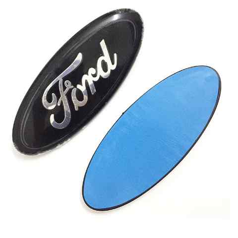 Emblema adhesivo plastico oval compatible con ford negro 17.5 cm - imagen 1