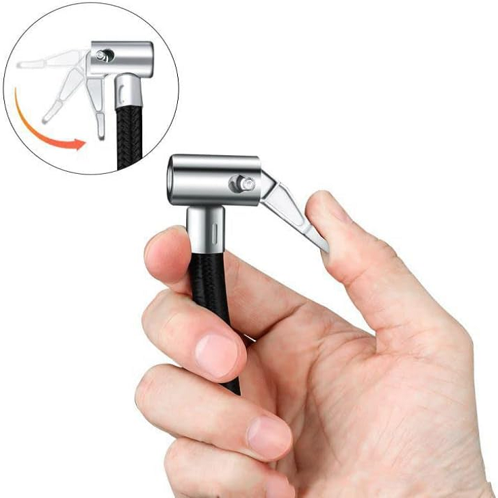 Manguera para inflador de neumatico de coche 12.5mm longitud 37 cm acodado - imagen 3