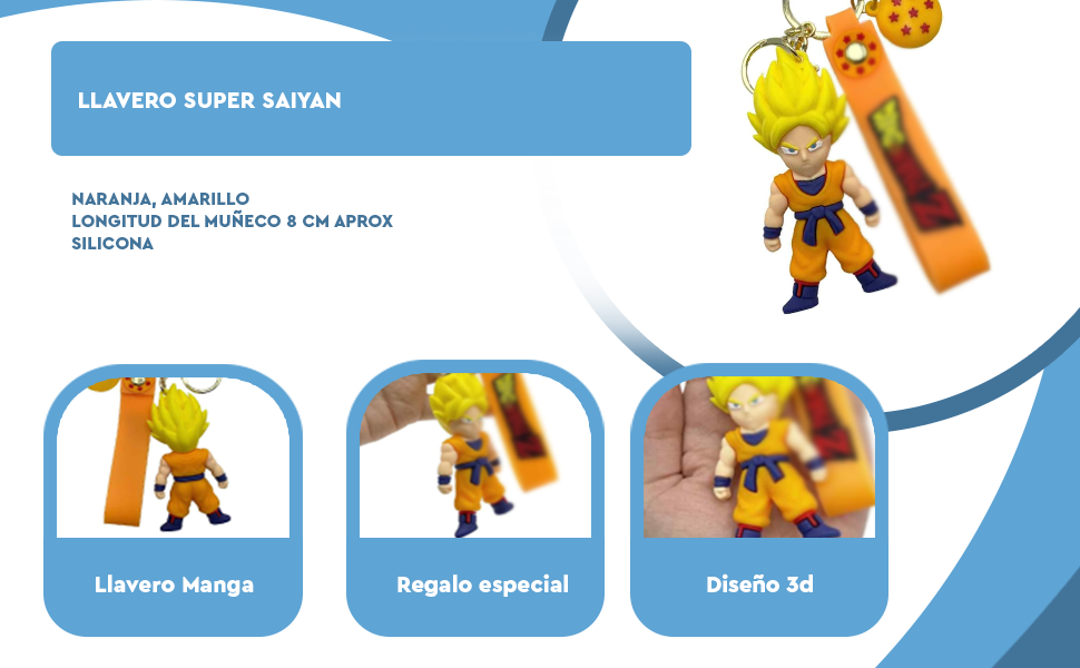 Banner - Llavero dragon ball goku super saiyan