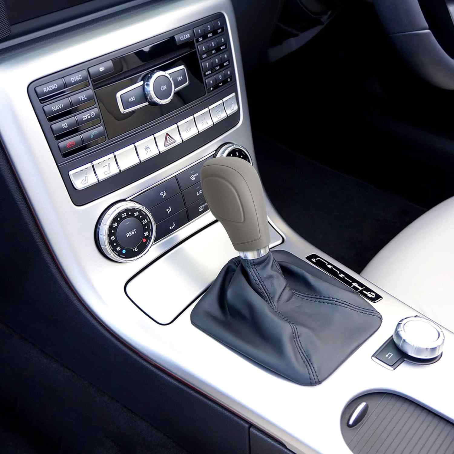 Funda Pomo cambios marcha coche silicona suave compatible con VW y Skoda gris - imagen 4