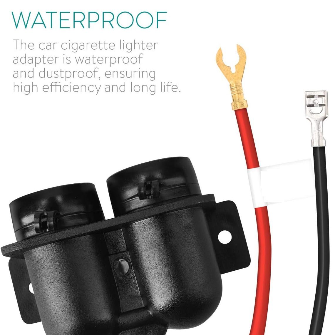 Cargador de mechero salpicadero para Coche 12V de 2 tomas - imagen 3