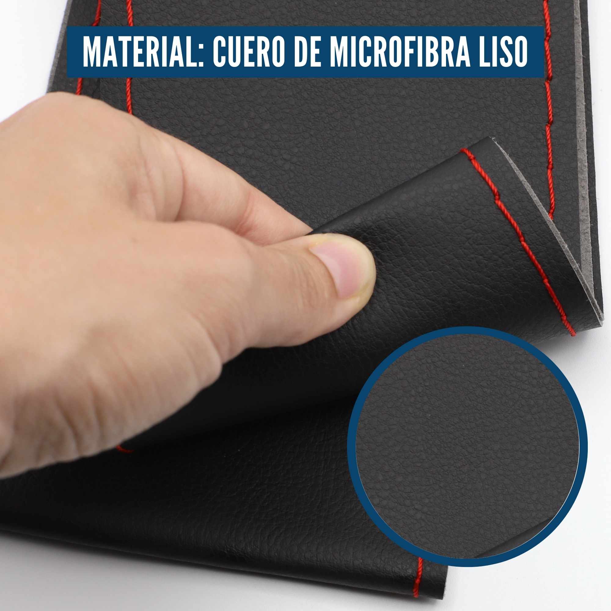 Funda para volante lisa con Agujas e hilo rojo - imagen 4