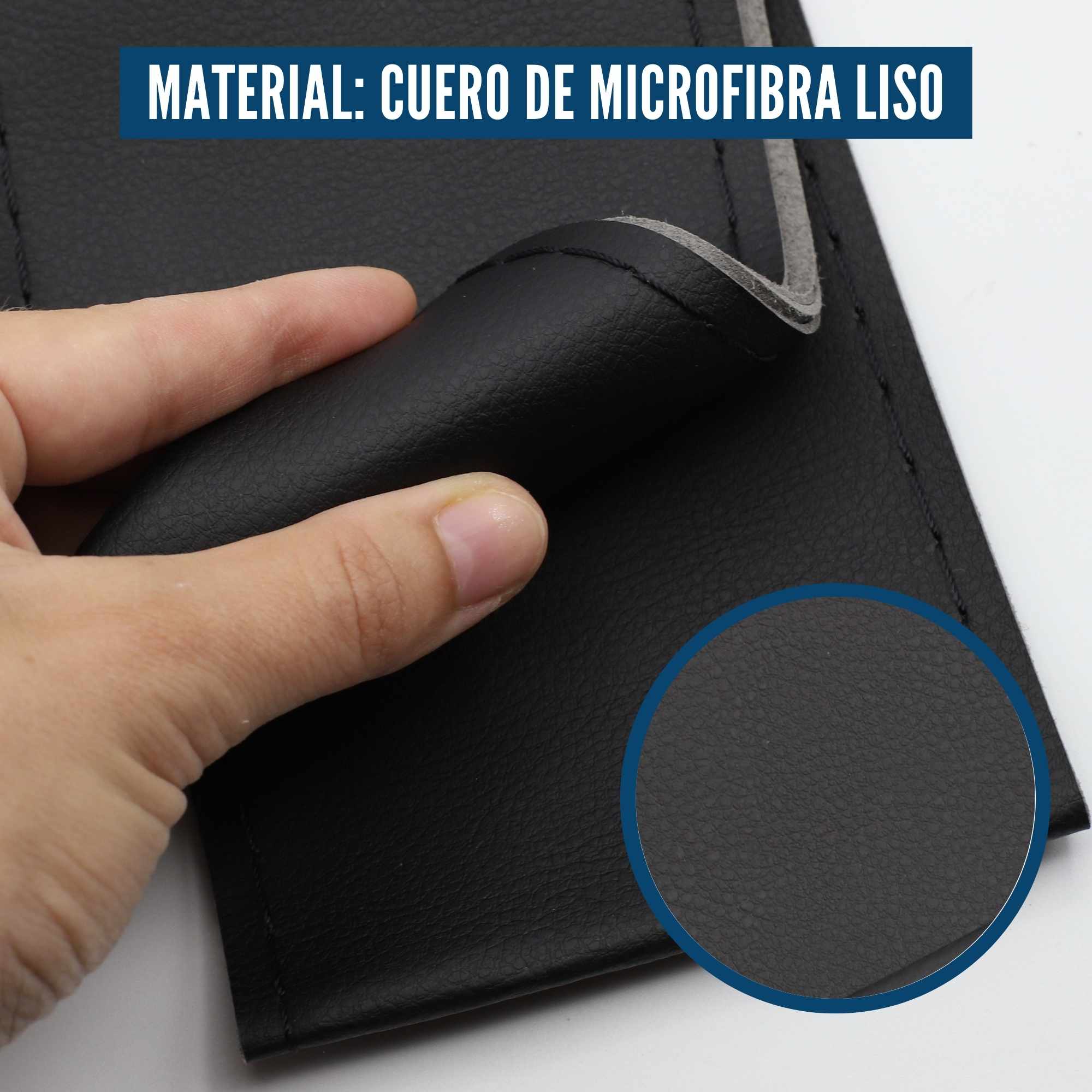 Funda para volante lisa con Agujas e hilo negro - imagen 4