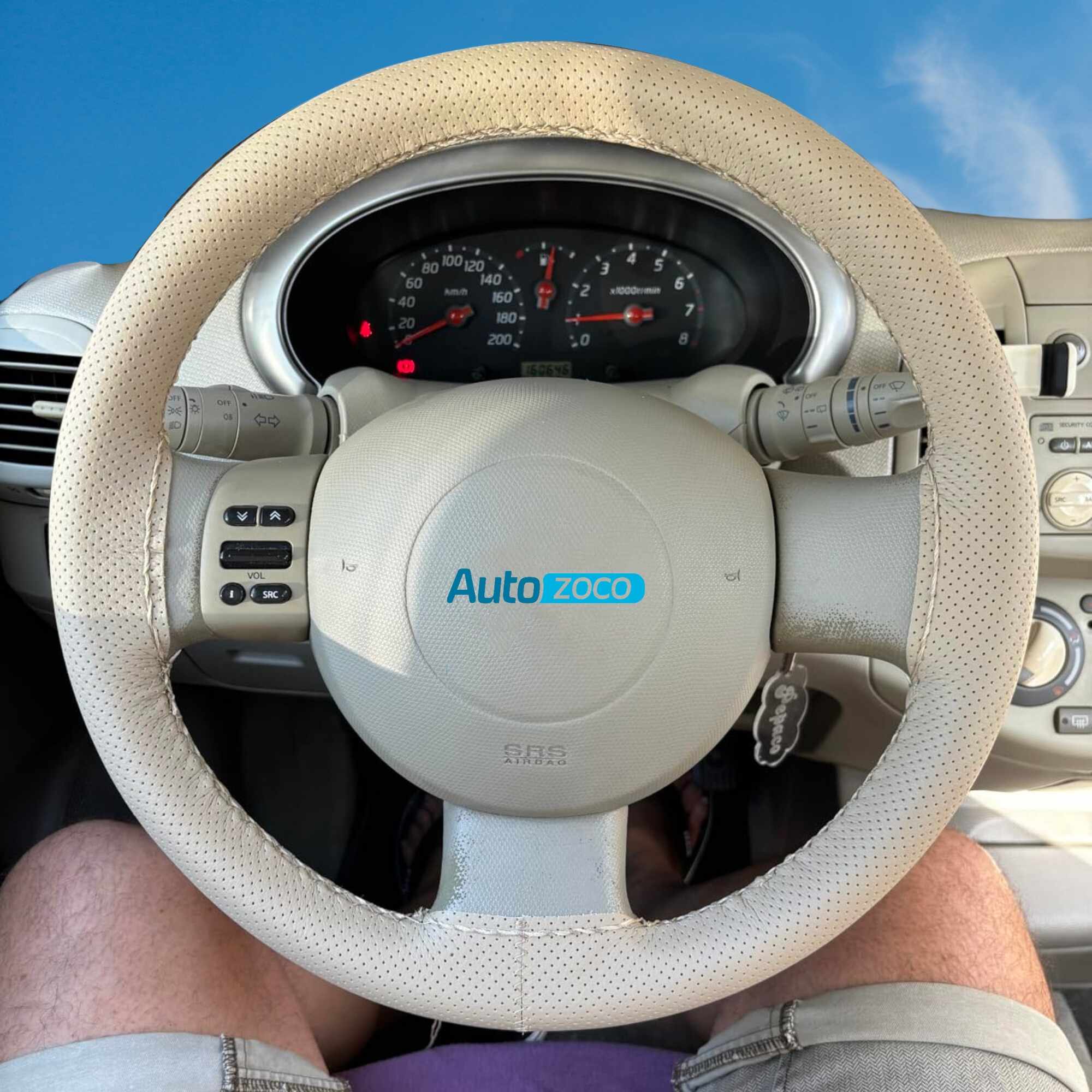 Funda para volante con Agujas e hilo beige - imagen 3