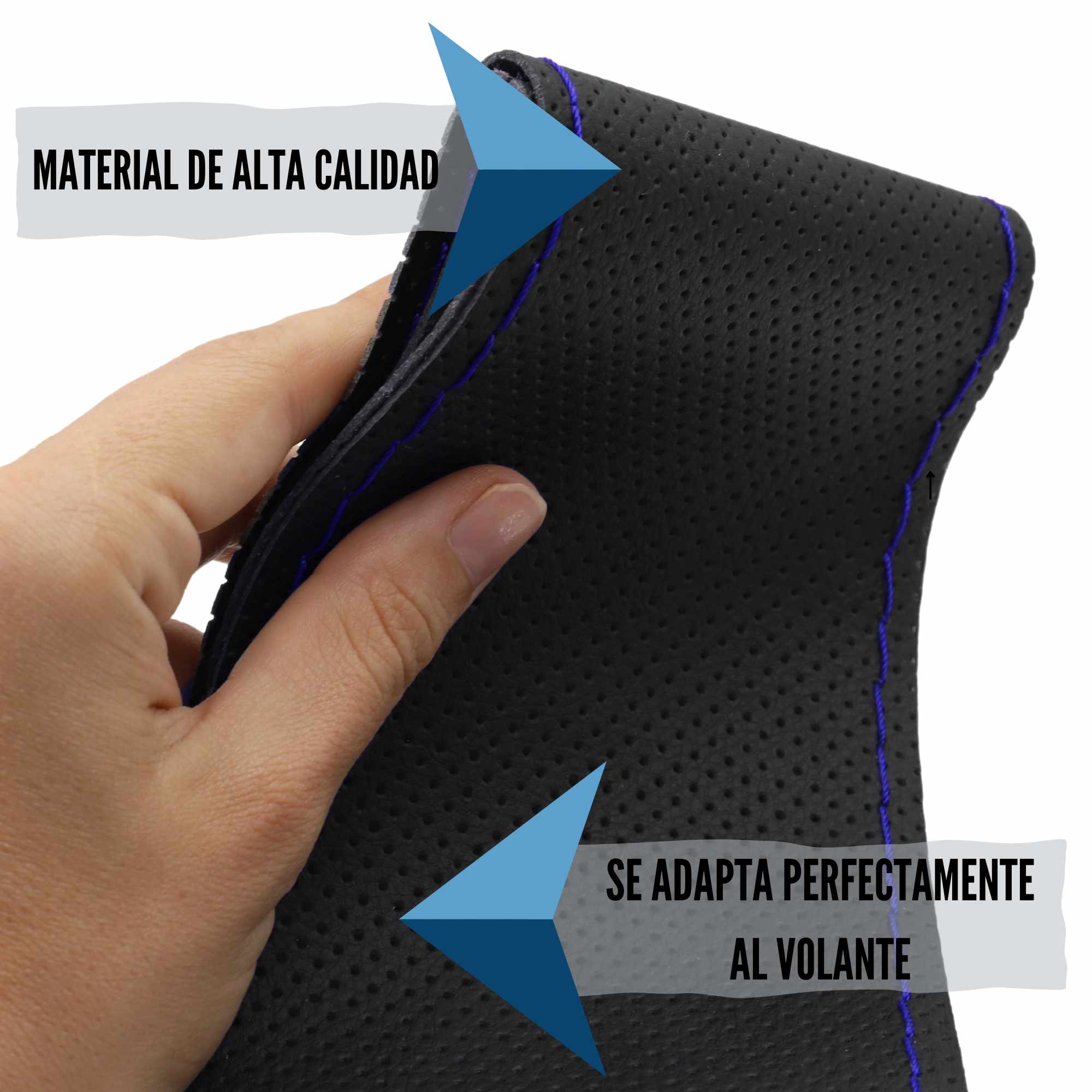 Funda para volante con Agujas e hilo azul - imagen 6