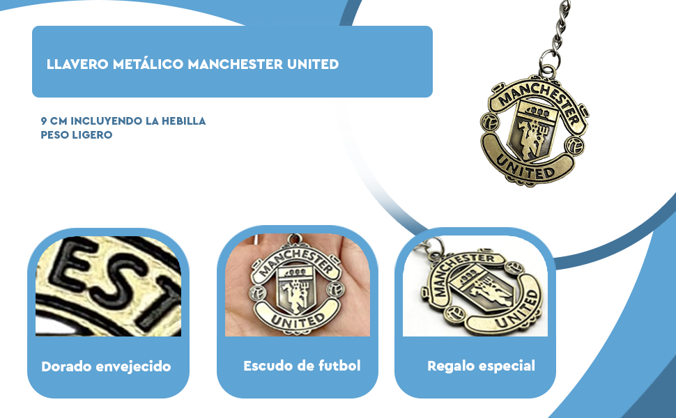 Banner - Llavero metálico Manchester United Football Club