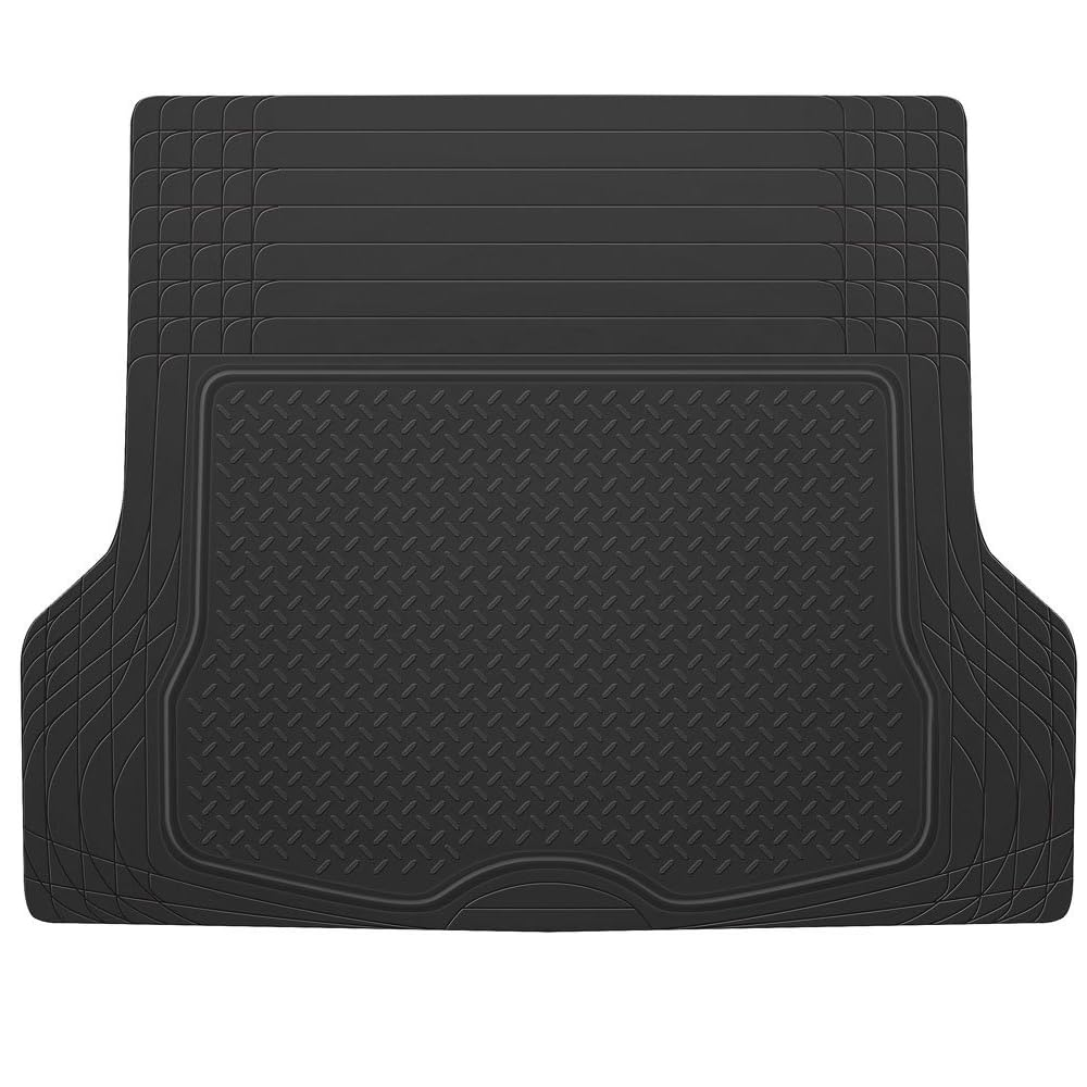 Alfombrillas maletero coche de Goma Universales negro  140 x 110 cm - imagen 1