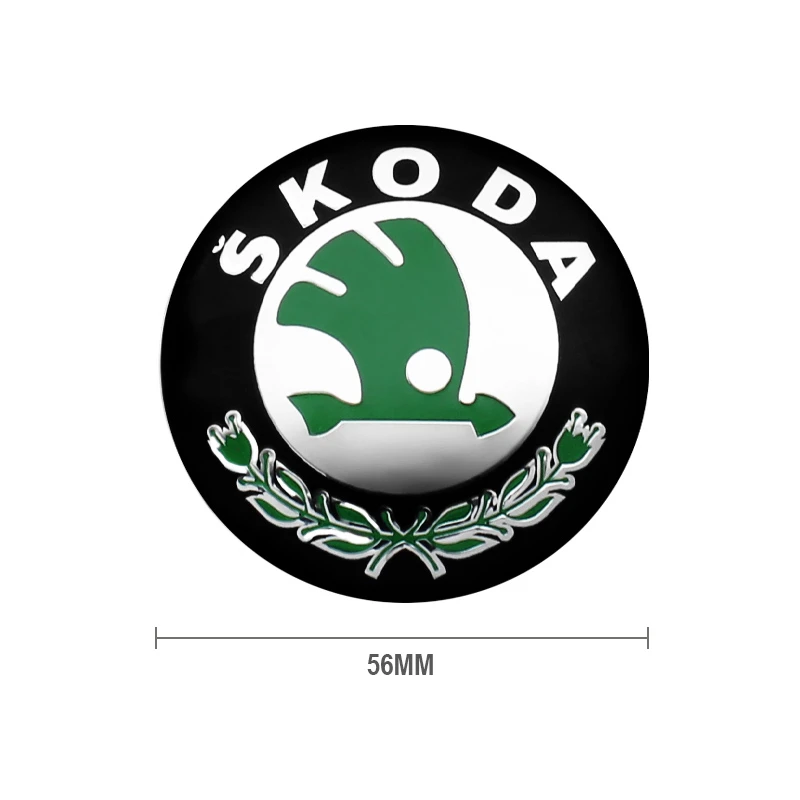 Embellecedor adhesivo Para Llanta Compatible Con Skoda 56 Mm (4 Uds) verde - imagen 3