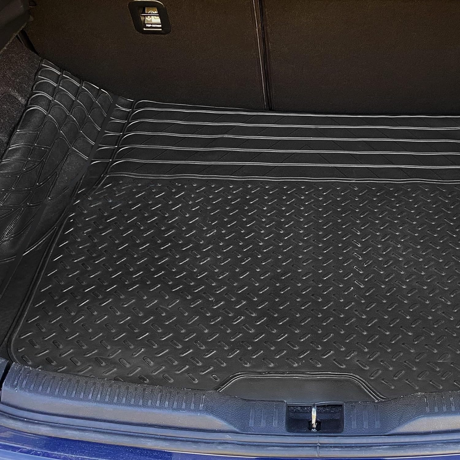 Alfombrilla maletero coche de Goma Universales negro 120 x 82 cm rectangular - imagen 2