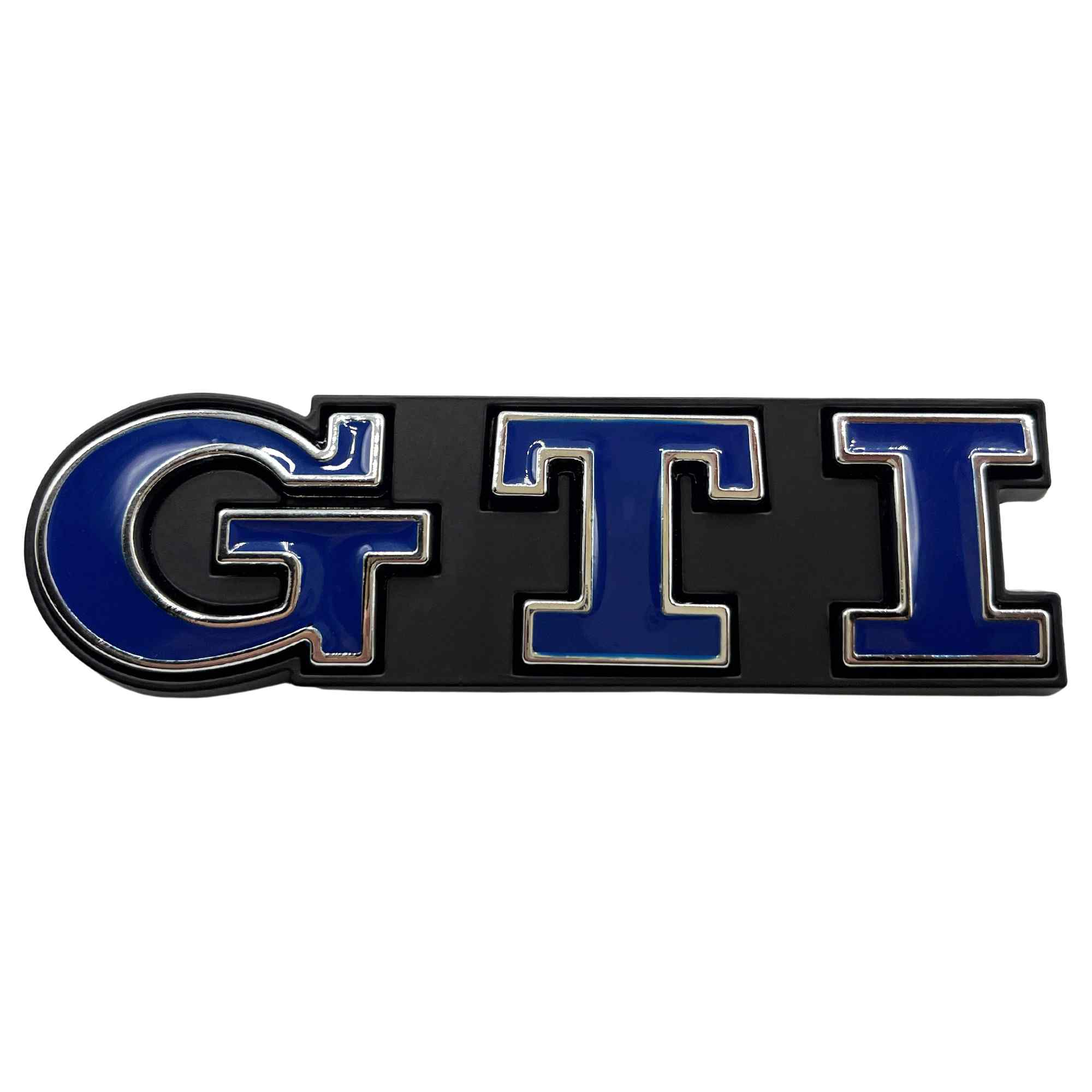 Emblema parrilla GTI compatible con VW azul