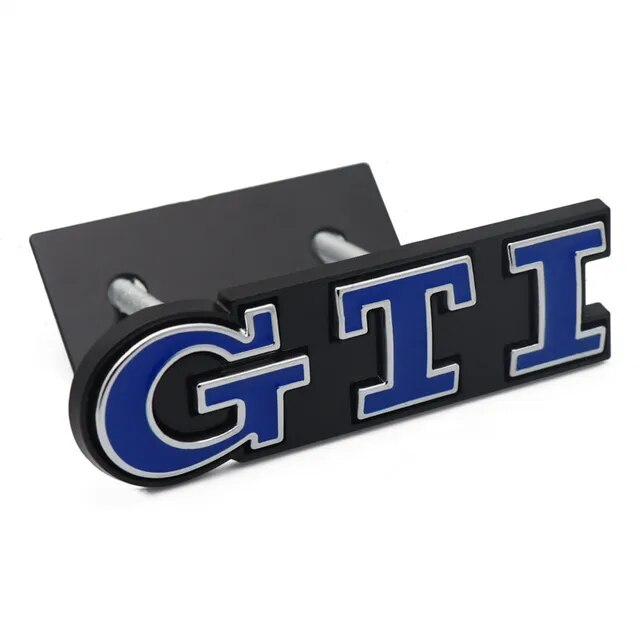 Emblema parrilla GTI compatible con VW azul - imagen 1