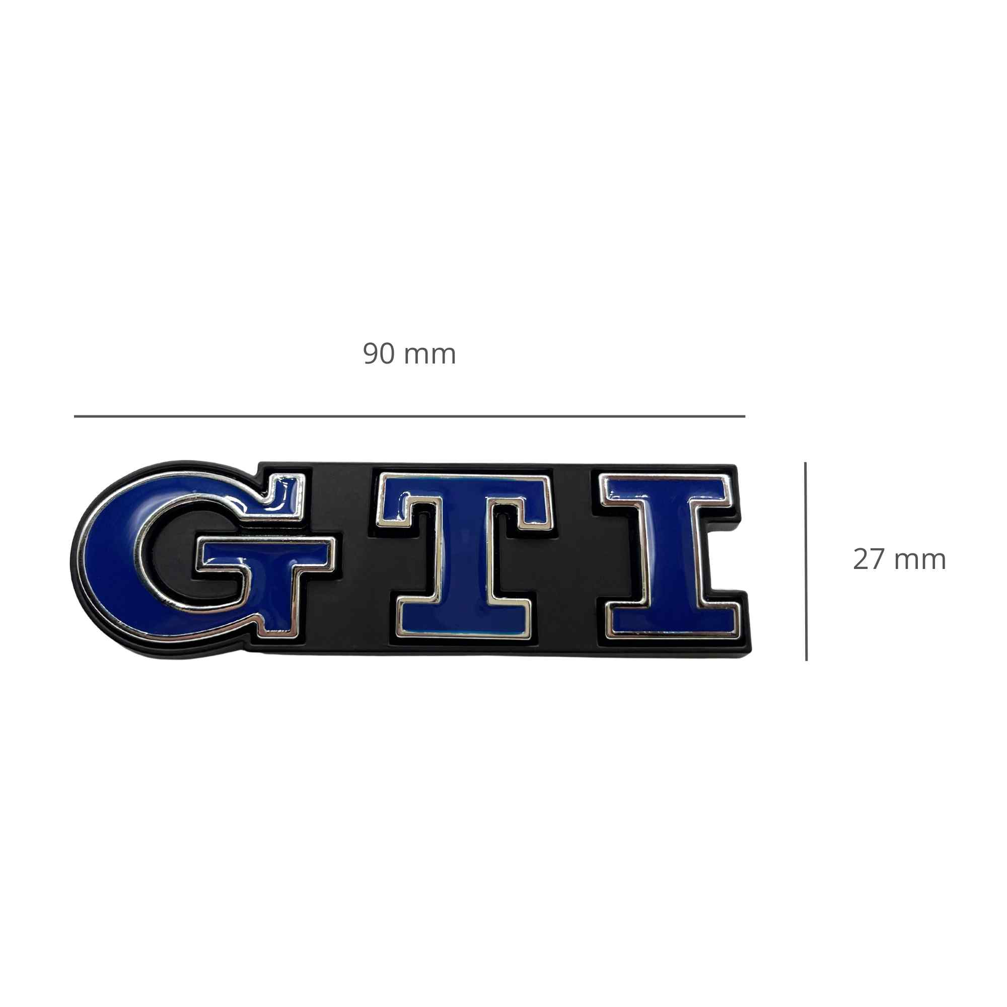 Emblema parrilla GTI compatible con VW azul - imagen 6
