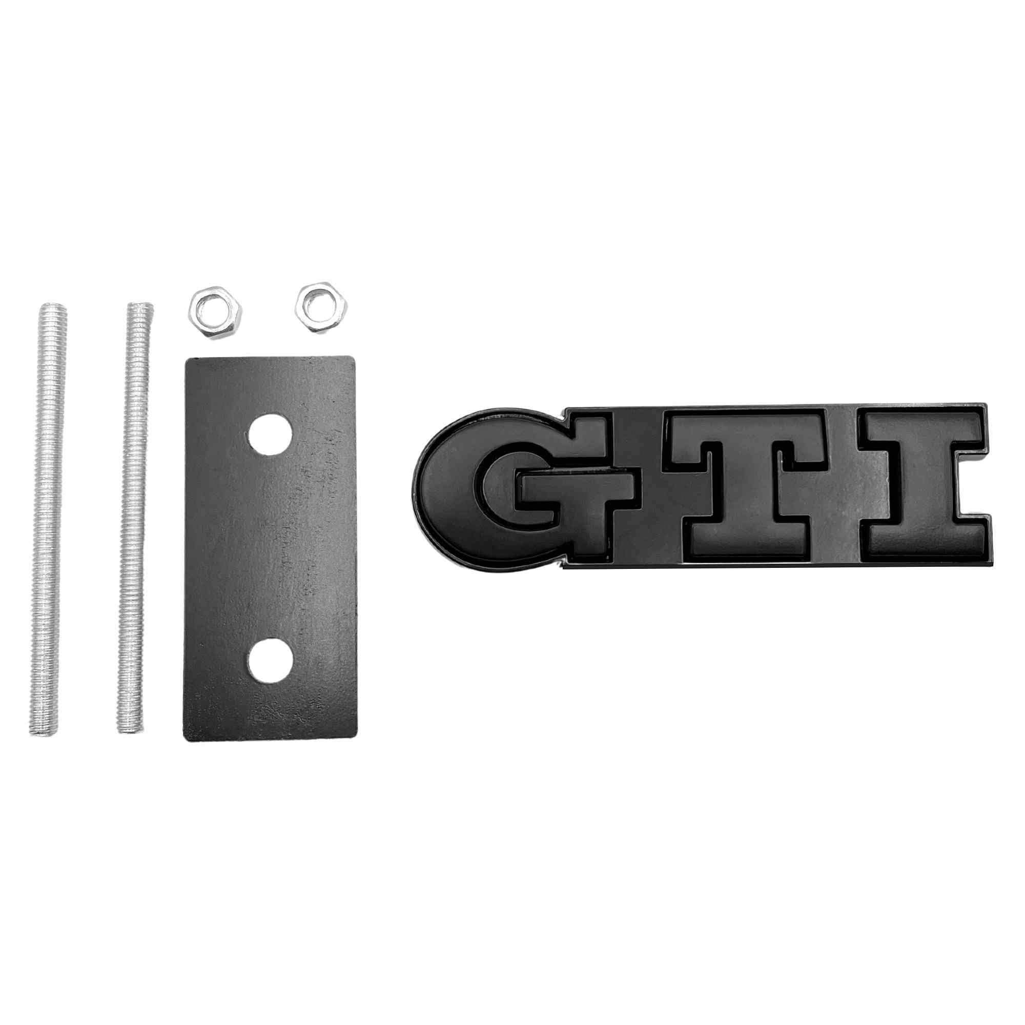 Emblema parrilla GTI compatible con VW negro completo - imagen 2
