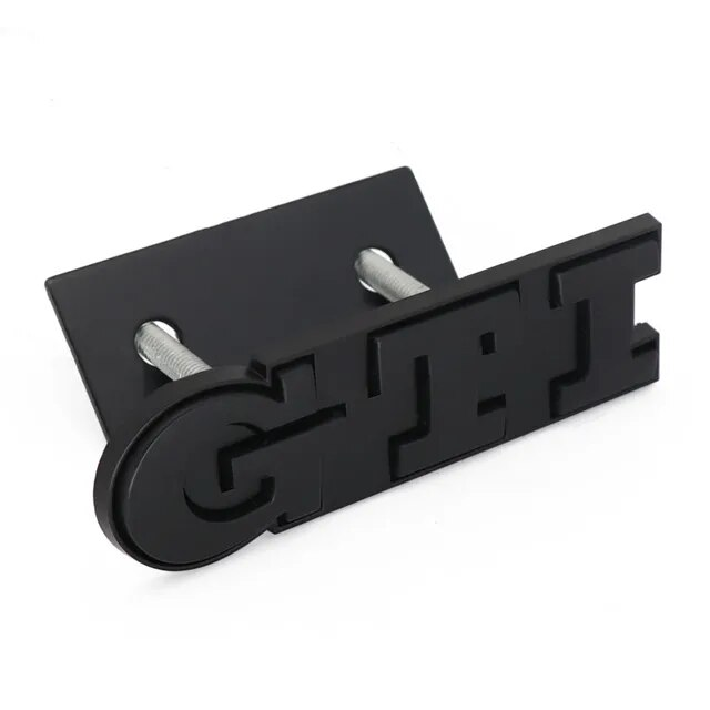 Emblema parrilla GTI compatible con VW negro completo - imagen 1