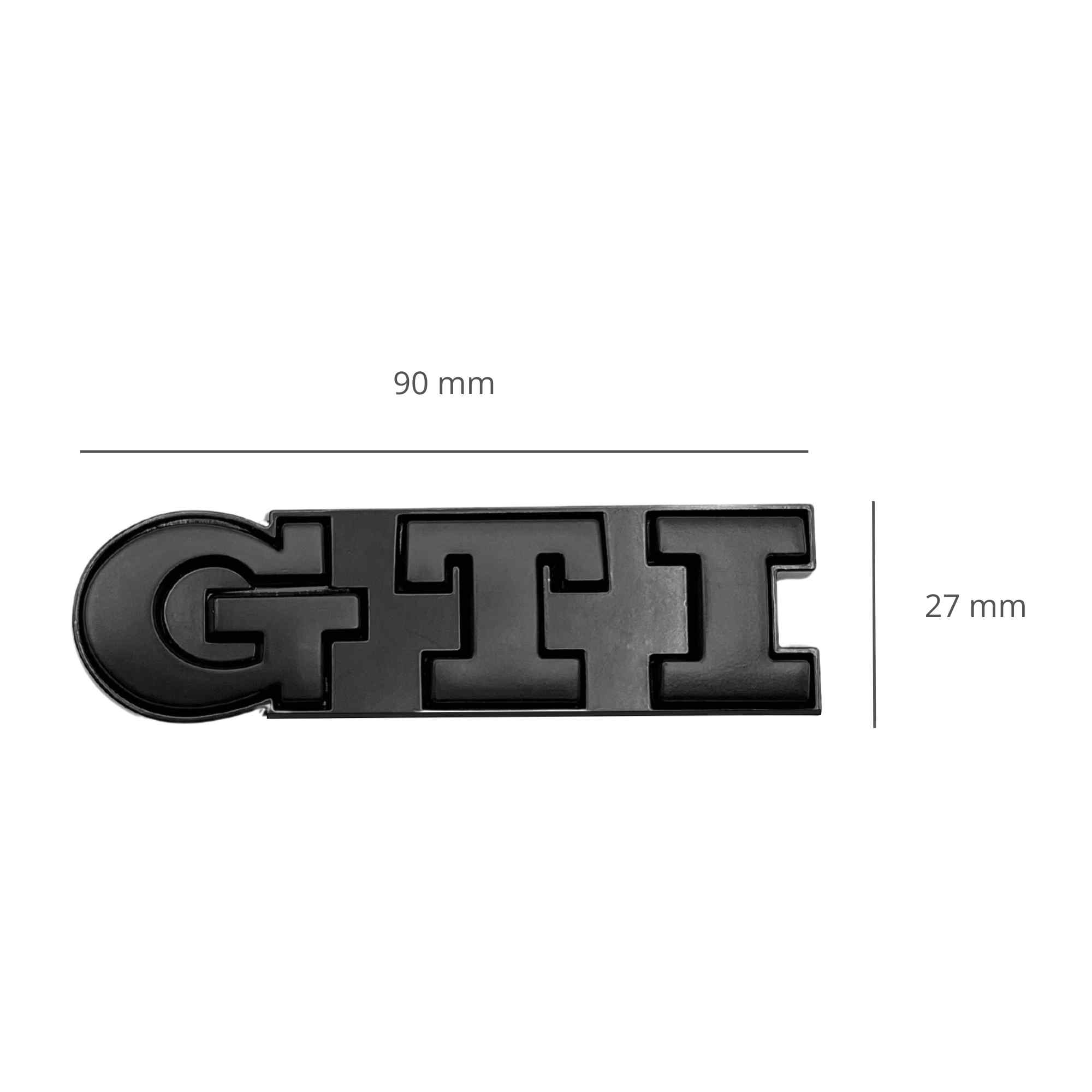 Emblema parrilla GTI compatible con VW negro completo - imagen 5