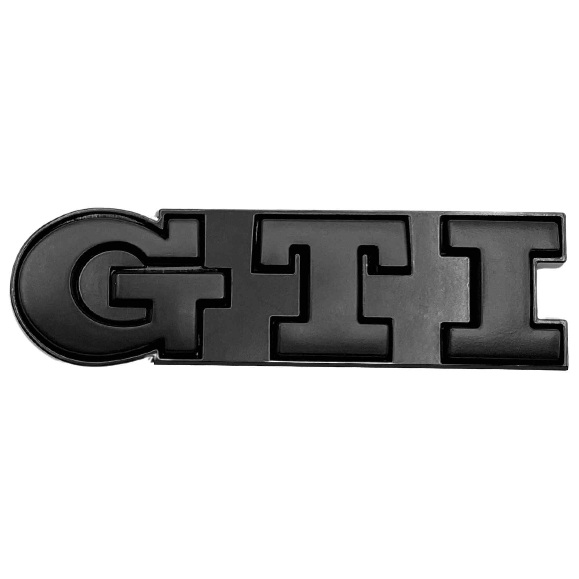 Emblema parrilla GTI compatible con VW negro completo
