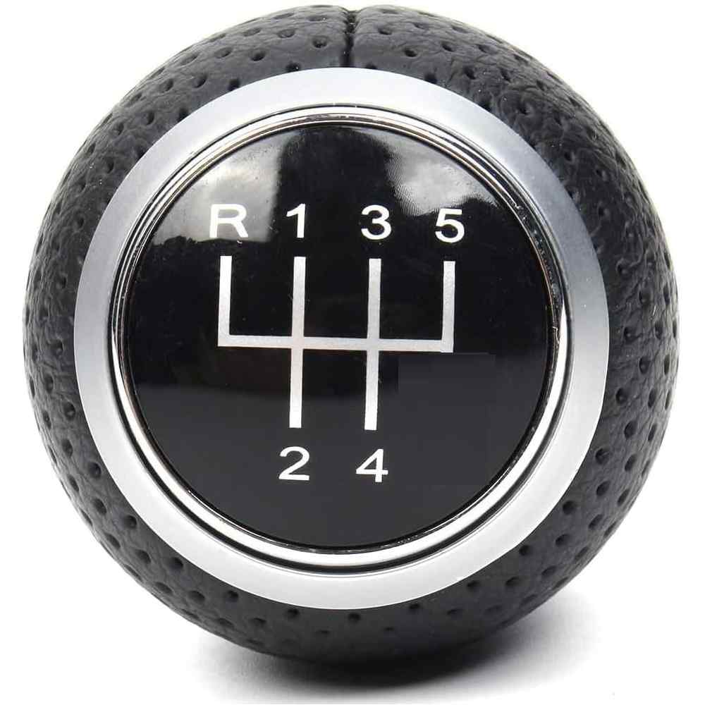 Pomo de 5 cambios marcha coche compatible con Audi, Seat y VW plateado - imagen 5