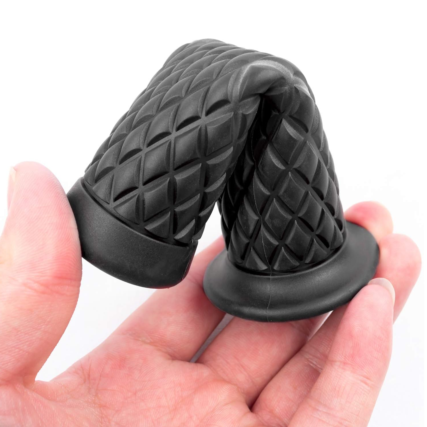 Empuñadura para manillar motocicleta 22 mm negro (2 uds) - imagen 2