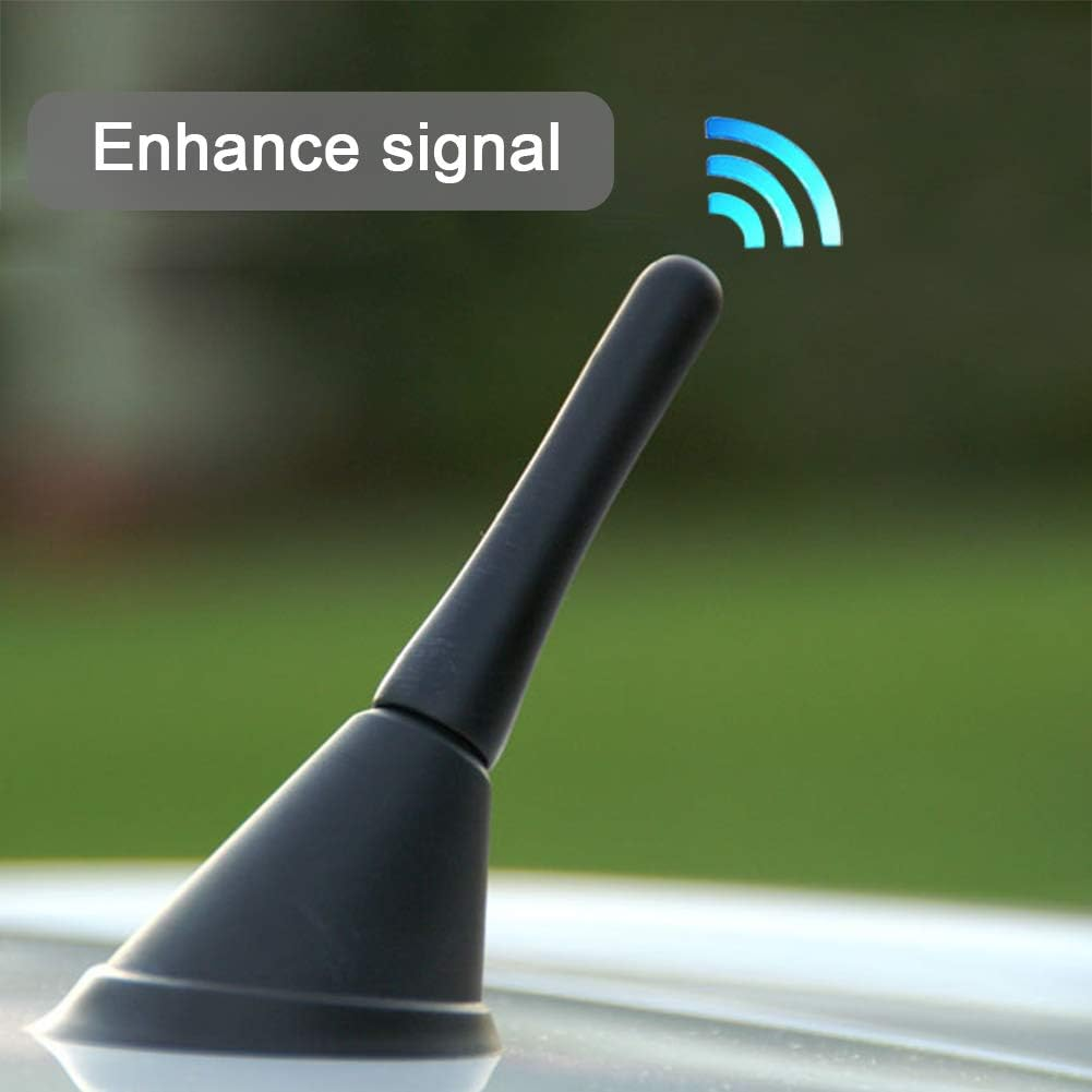 Antena coche 6.5 cm corta universal con tornillos M5 M6 - imagen 2