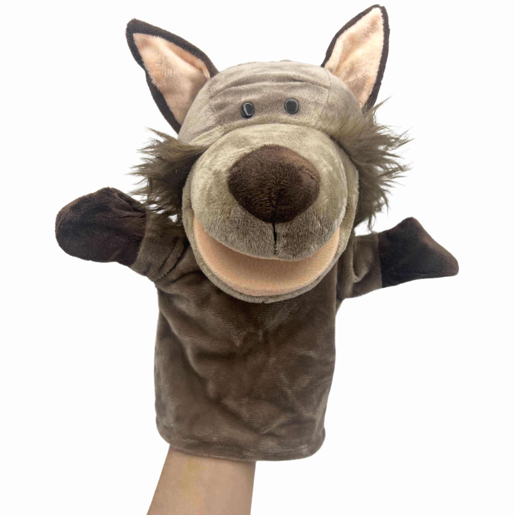Marioneta mano peluche de Lobo - imagen 1