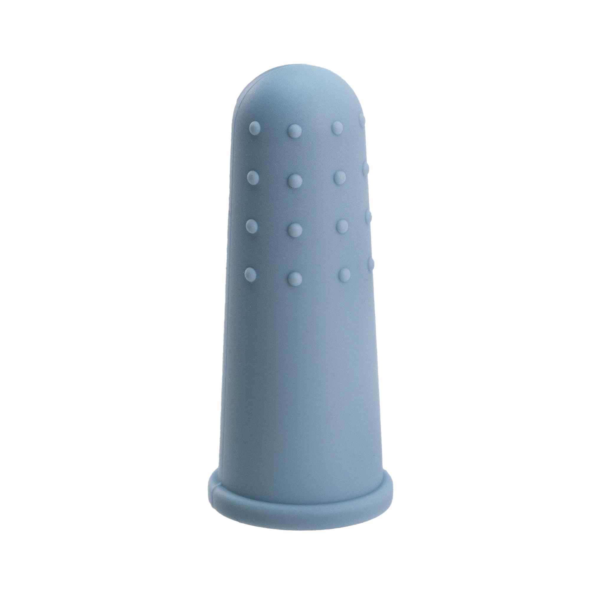 Cepillo de dientes para bebés suave para dedos azul claro - imagen 3