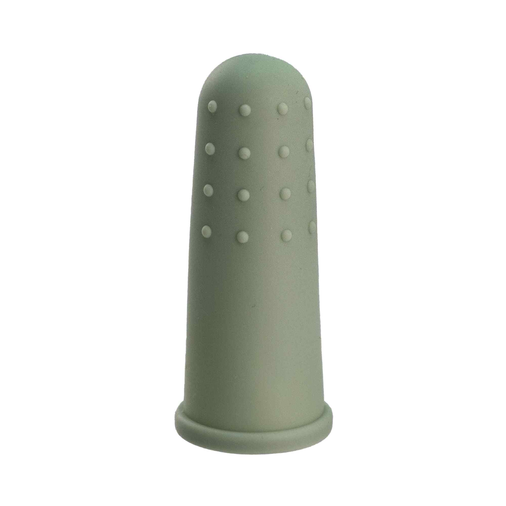 Cepillo de dientes para bebés suave para dedos verde - imagen 3