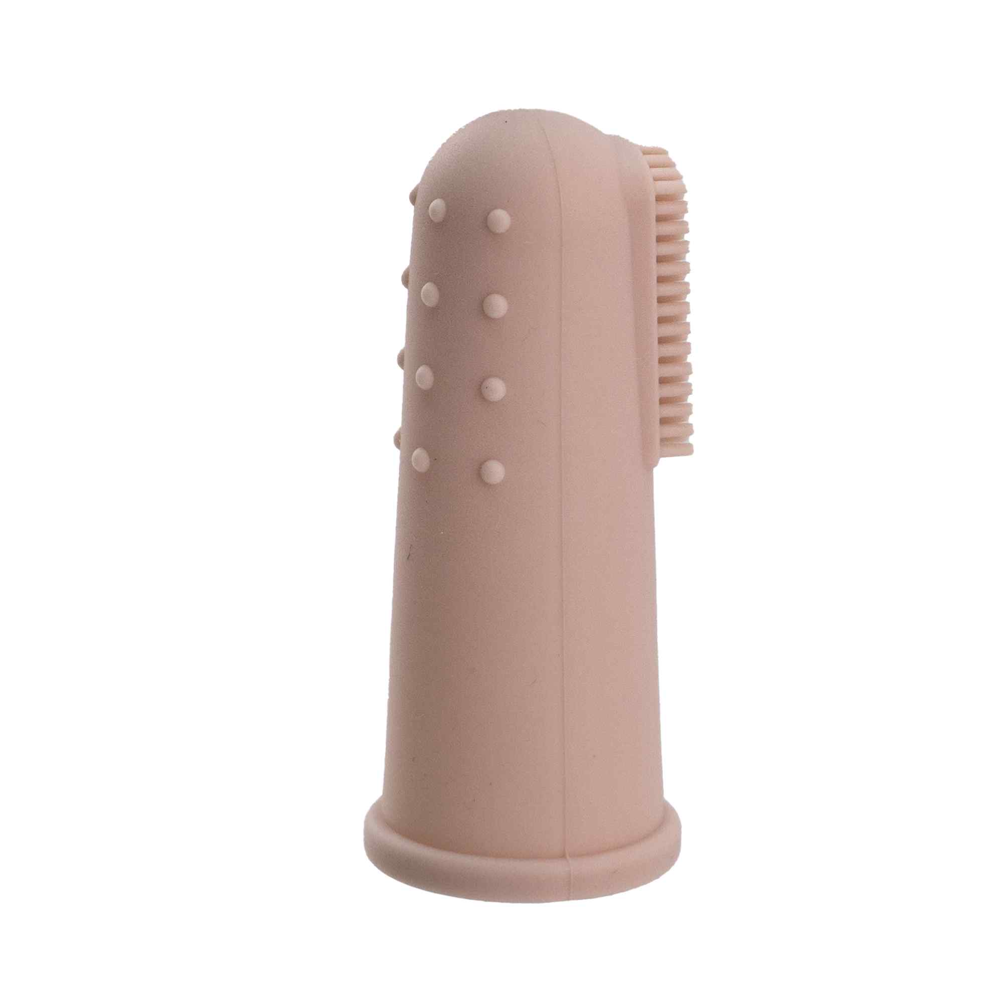 Cepillo de dientes para bebés suave para dedos rosa - imagen 2