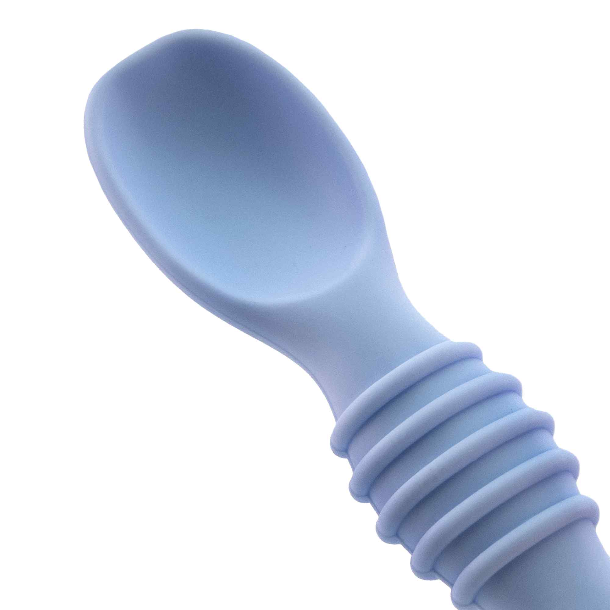Cucharas para bebe silicona Azul claro - imagen 2