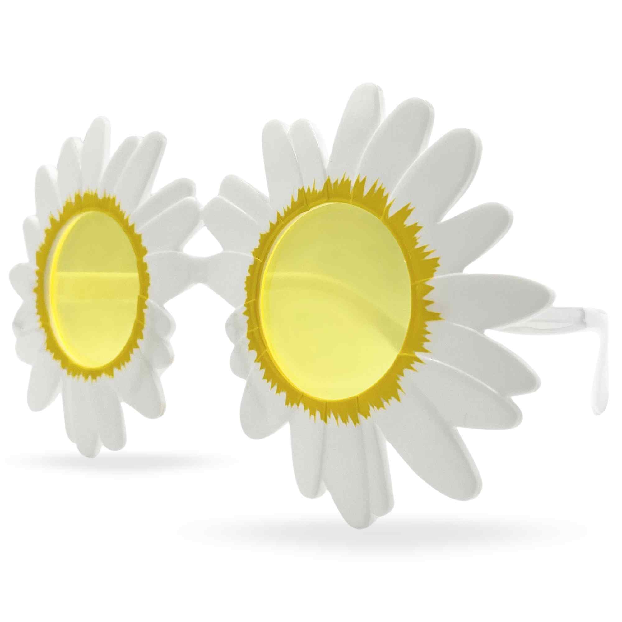 Gafas de Sol fiesta diseño Girasol Blancas